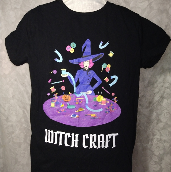 Hand Crafted Tops - Witch Craft T-shirt Black NWOT